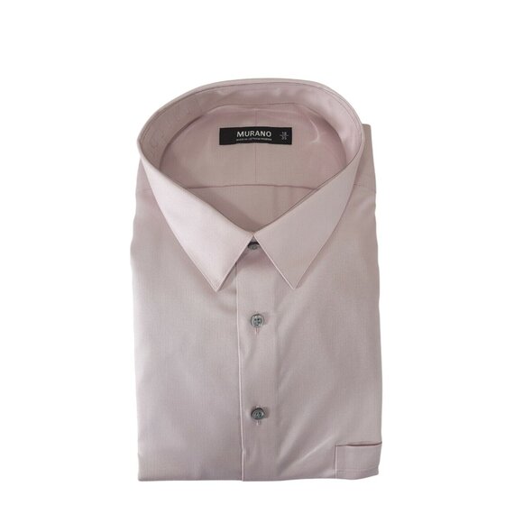 Murano  Men's size 18 - 35 dress shirt Long Sleeve Point pink NWT 34 - Picture 1 of 4